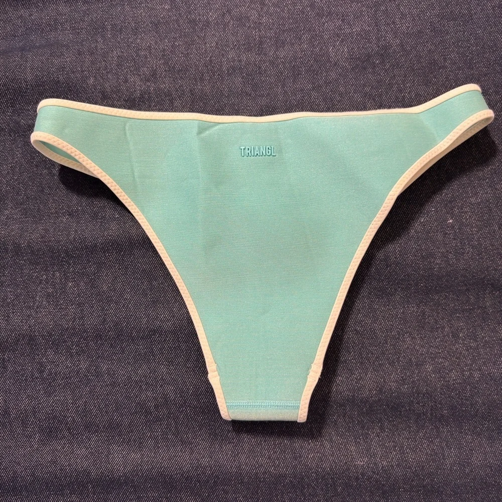 Triangl Swimwear Blue and White Bikini
